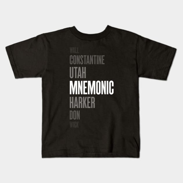 Mnemonic is My Favorite John Kids T-Shirt by 12&24